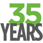 35 years logo