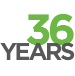 36 years logo